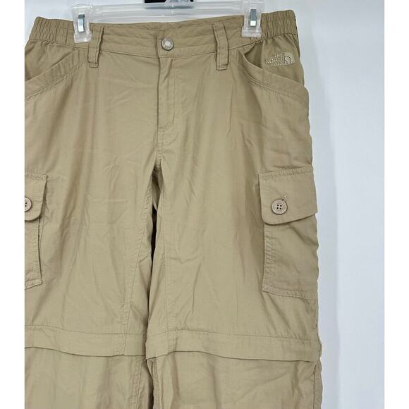 The North Face convertible cargo hiking pants Size 6 khaki - Picture 3 of 8